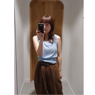 kas2025夏季 前后两面穿薄款轻柔针织背心QC