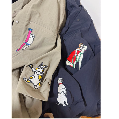 ear2026春夏 联名 主题刺绣防泼水 防UV机能连帽夹克
