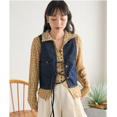 FS2026春季 休闲户外风交叉系带跑步高位口袋小版马夹 马甲