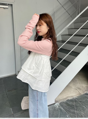 kas2025春夏 双层荷叶边可叠搭纯棉小短裙QC