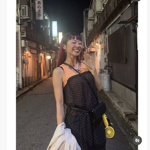 LF2026早秋 秀场款独立两件套波点半身裙+裤子 两件套