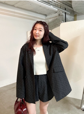 kas2025冬季 花苞型植绒点点甜美百搭短裤