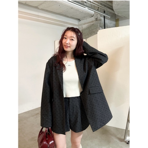 kas2025冬季 花苞型植绒点点甜美百搭短裤