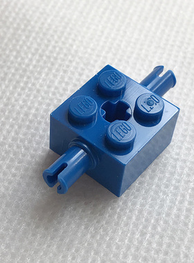 全新LEGO乐高正品零件 30000 2x2 两侧栓中轴孔砖 3000023 蓝色