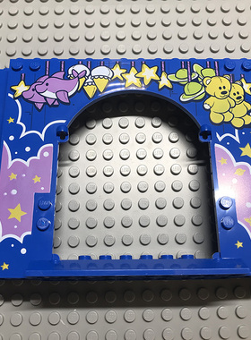 LEGO乐高 15626pb07 4x16x10墙板门洞 婴儿摇铃飞机 6262651 蓝色