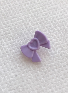 全新乐高LEGO正品零件 11618 人仔 头帽饰 蝴蝶结 6023826 浅紫色