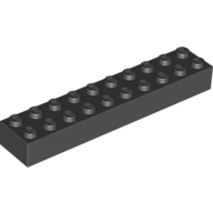 全新乐高LEGO正品零配件 3006 2x10 基础砖 300626 4617860 黑色