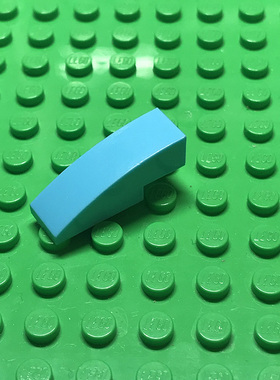 全新乐高LEGO正品零件MOC 50950 3x1 弧形砖 6035598 中湖蓝色