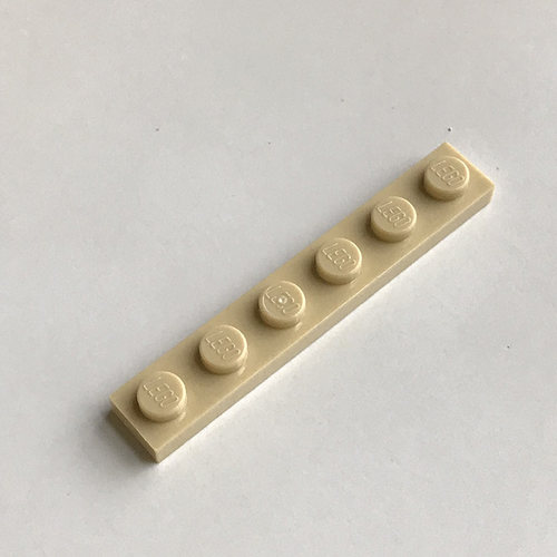 全新LEGO乐高正品配件零件 3666 1x6基础板 4124067 米色