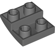 全新乐高LEGO正品零件配件 32803 2x2 反向弧形砖 6344820 深灰色