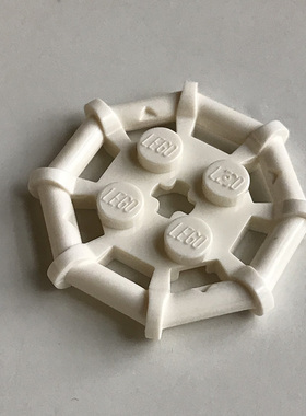 全新乐高LEGO 零件 75937 八边带柄铰链 白色 6009016 30033