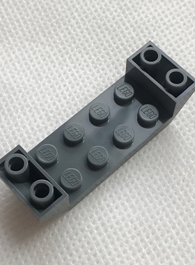 全新LEGO乐高零配件 22889 2x6 两侧斜坡面反向砖 6182451 深灰色
