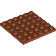 全新LEGO乐高正品零件配件MOC 3958 6x6 基础板 6310668 深橙色