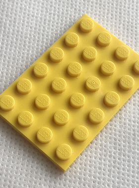 全新LEGO乐高正品零件配件件 3032 4x6 基础板 303224 黄色