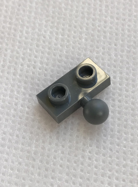 全新乐高LEGO正品零配件MOC 14417 1x2 带球板 6039479 深灰色