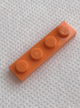 全新乐高LEGO正品零件配件MOC 3710 1x4 基础板 4118782 橙色