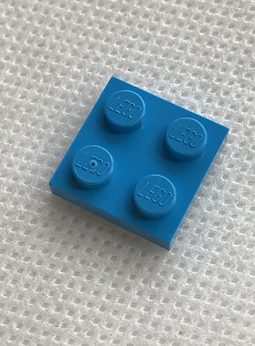全新LEGO乐高正品零件配件MOC 3022 2x2 基础板 6206809 深湖蓝色
