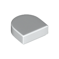 全新乐高LEGO正品 24246 1X1侧圆弧光面板 6131655 6250591 白色