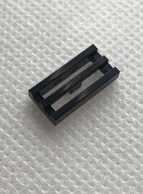 全新LEGO乐高正品零配件MOC 2412 1x2 格栅板 条纹板 241226 黑色