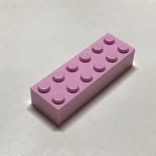 全新乐高LEGO正品零件MOC 2456 44237 2x6 基础砖 6228963 浅粉色