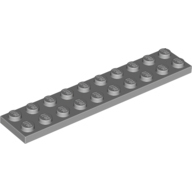 全新乐高LEGO正品零件配件MOC 3832 2x10 基础板 4211462 浅灰色