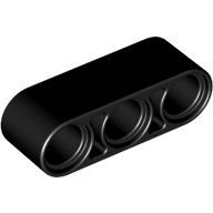 全新乐高LEGO正品零件配件MOC 32523 1x3 孔臂 4142822 黑色