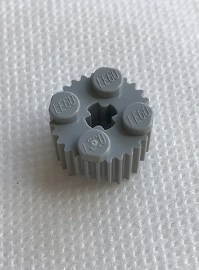 全新LEGO乐高正品零配件MOC 92947 2x2竖纹圆柱砖 4650645 浅灰色