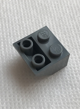 全新LEGO乐高正品零配件 3660 2x2 斜坡面反向砖 4211000 深灰色