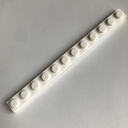 全新乐高LEGO零件配件MOC 60479 1x12 基础板 4514842 白色