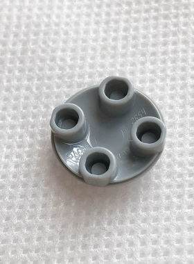 全新乐高LEGO正品零配件 2654 2x2 圆扣板 圆顶板 4278273 浅灰色