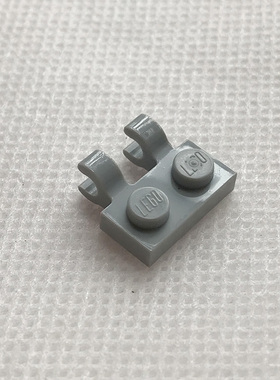 全新乐高LEGO正品 60470 1x2 夹口铰链板 4556157 6337268 浅灰色