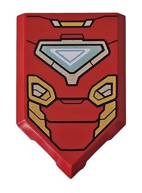 全新LEGO乐高 22385pb240 2x3 楔形光面板 钢铁侠 6376560 深红色