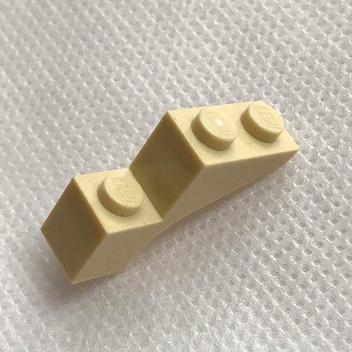 全新LEGO乐高零配件 88292 1x3x2 半拱形砖 4579306 米色