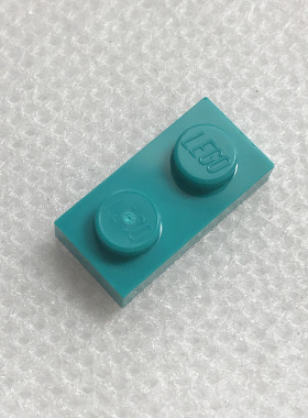 全新乐高LEGO正品零件配件MOC 3023 1x2 基础板 6213777 蓝绿色