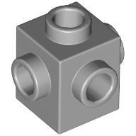 全新乐高LEGO正品零配件 4733 1x1 四面带凸点砖 4211511 浅灰色