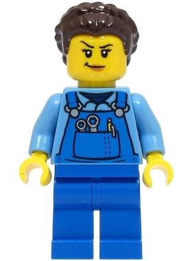 全新LEGO乐高正品 城市系列 cty1500 女维修工 机车修理工 60342