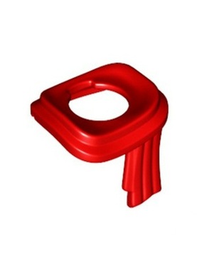 全新乐高LEGO正品零配件 25376 人仔配件 围脖 围巾 6298924 红色