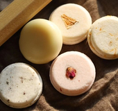 精油洗发皂饼山茶油氨基酸无硅油柠檬固体护发皂皂饼椰子油玫瑰