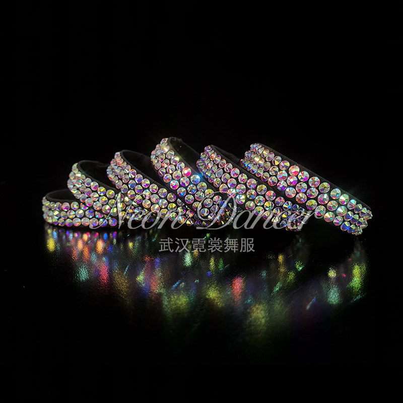 Neon Dancer 专业拉丁舞配饰 高品质AB彩钻手环 拉丁舞比赛手镯