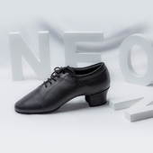 Dancer 头层牛皮软底比赛鞋 拉丁舞鞋 少儿拉丁舞鞋 男成人 Neon