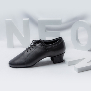 头层牛皮软底比赛鞋 Neon 少儿拉丁舞鞋 男成人 Dancer 拉丁舞鞋