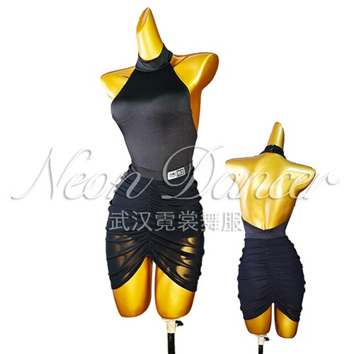 neondancer新款女星光网纱拉丁舞