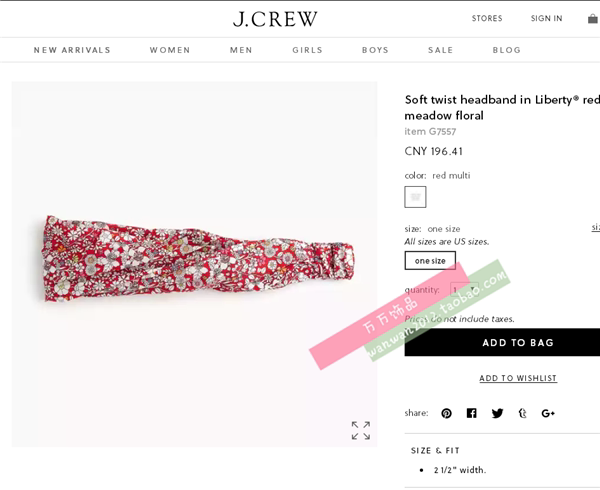 外贸单 客供藏蓝底liberty红梅花碎花纯棉手工休闲发带 运动发饰在类目 饰品/流行首饰/时尚饰品新, 发饰中 - 来自Buy2taobao.com提供专业的淘宝代购服务