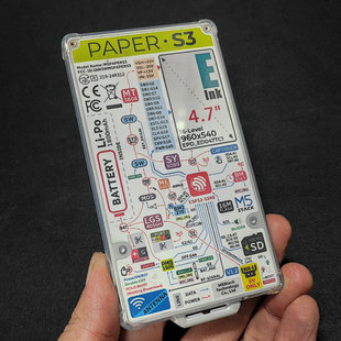 适用M5 Stack Paper S3保护壳全包四角气囊透明清水壳专属保护套防刮摔TPU水晶软壳简约轻薄