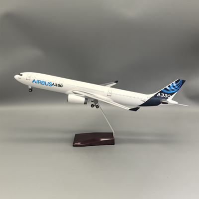 带灯仿真空客A330-300原型机客机飞机模型拼装礼物摆件Airbus民航