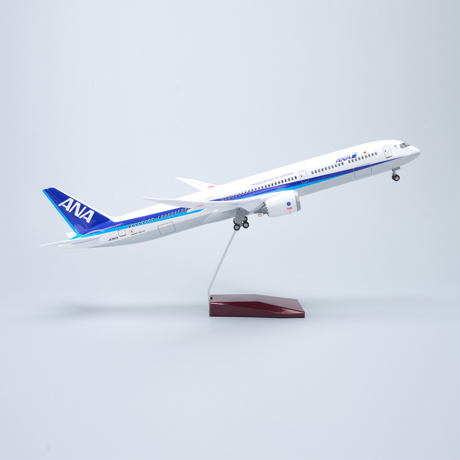 带灯47cm全日空航空波音787-10仿真飞机模型摆件收藏礼物客机ANA