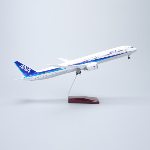 带灯47cm全日空航空波音787-10仿真飞机模型摆件收藏礼物客机ANA