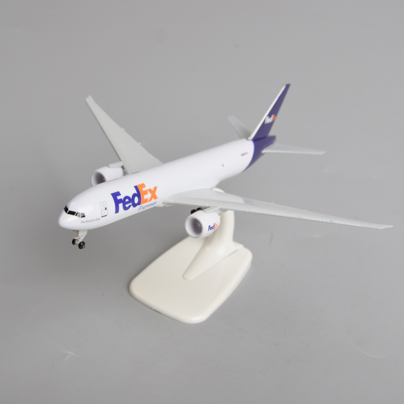 20cm联邦快递波音777货机飞机模型仿真民航货运航空摆件礼物FedEx