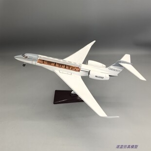 带灯可开舱盖湾流G650ER仿真客机飞机模型摆件1:50比例Gulfstream