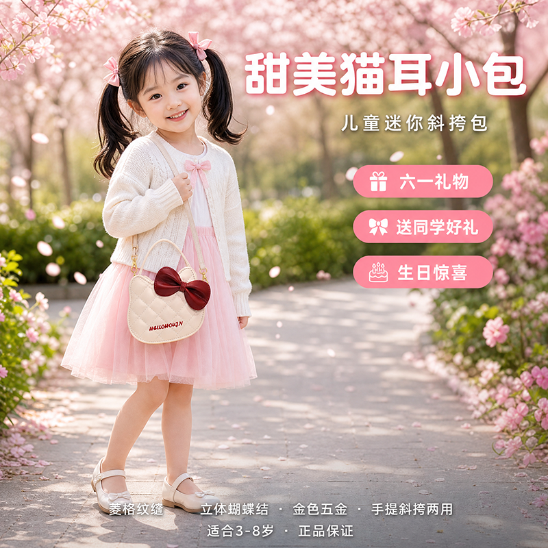 六一儿童节女童可爱实用手拎包